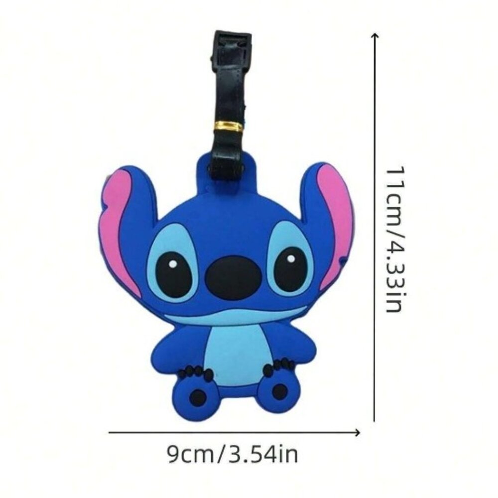 Stitch Silicone Luggage Tag Backpack Suitcase Travel ID Tag - Picture 2 of 4